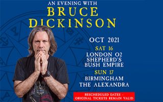 FINAL TWO SHOWS OF BRUCE’S “EVENING WITH” SHOW – Rescheduled to October